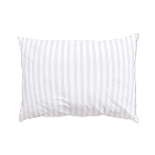 Satin Striped Single Bedsheet - White