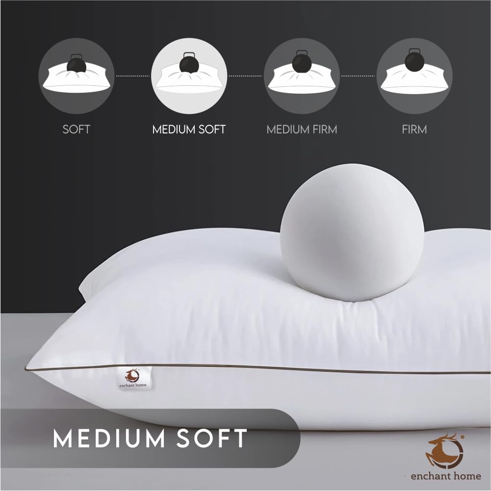 Microfiber Standard Size Pillow (Pack of 2) - White