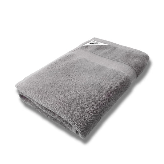 Pure Cotton Terry Bath Towel (29" x 59", Silver)