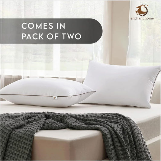 Microfiber Standard Size Pillow (Pack of 2) - White