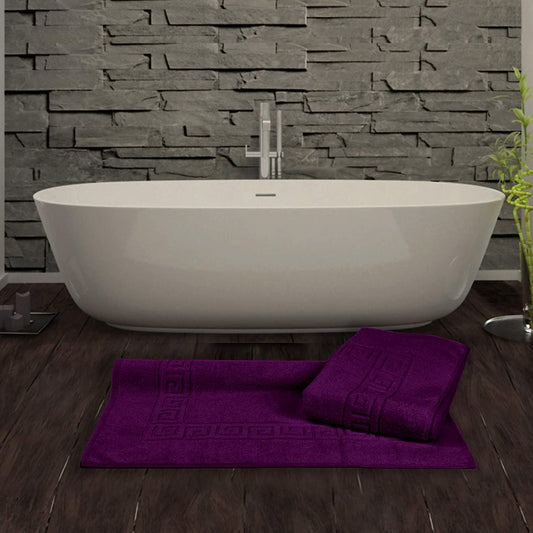 Pure Cotton, 825 GSM Bath Mat - Wine