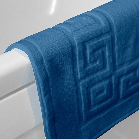 Pure Cotton, 825 GSM Bath Mat - Blue