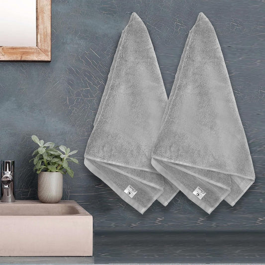 650 GSM Pure Cotton Hand Towel - Light Grey
