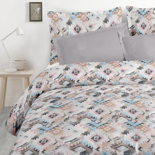 Satin Glory 200 TC Pure Cotton Double Bedsheet - Multicolor