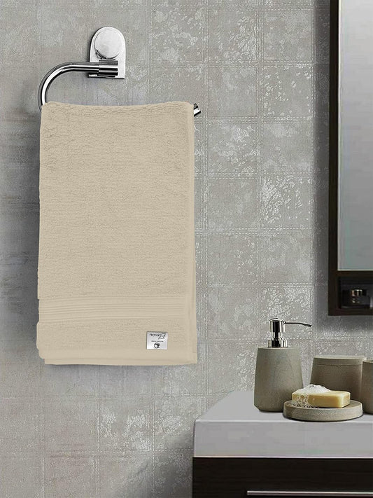 650 GSM Pure Cotton Hand Towel - Beige