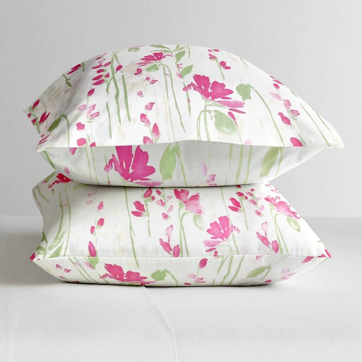 Satin Glory Pure Cotton Double Bedsheet - Pastel Pink