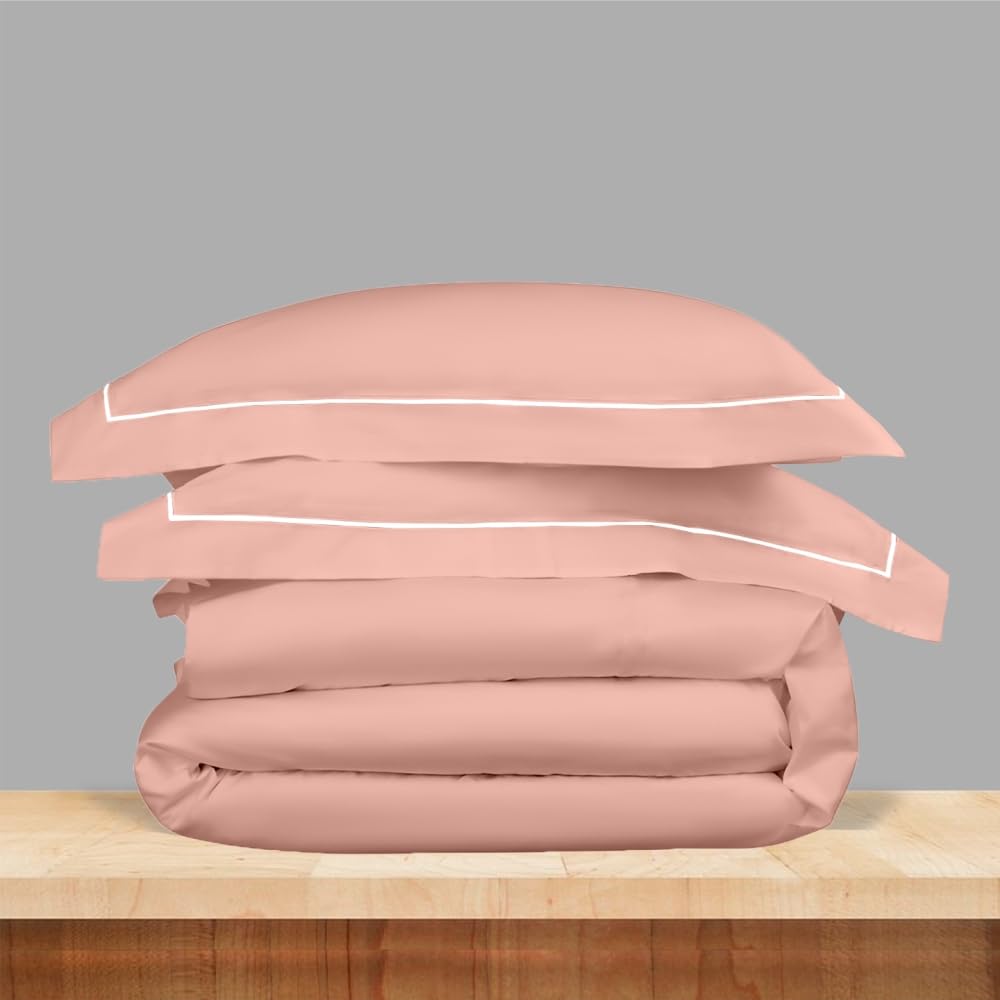 Elegance 250 TC King Bedsheet - Peach