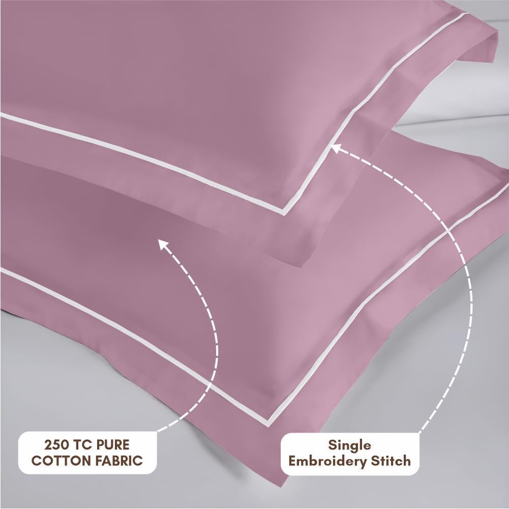 Elegance 250 TC King Bedsheet - Cameo Rose