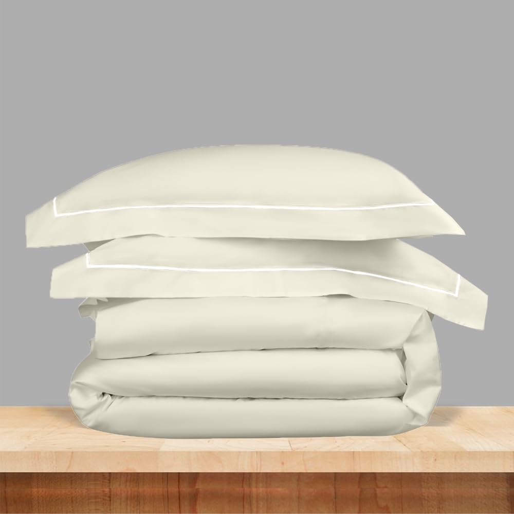 Elegance 250 TC King Bedsheet - Ivory