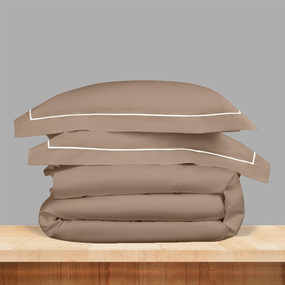 Customizable Pure Cotton Dyed Elysian Satin Stripes Bedsheet- Pearl