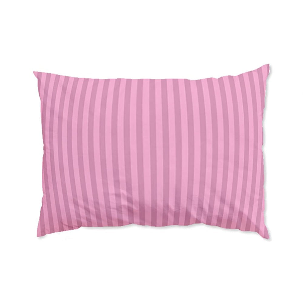 Satin Striped Single Bedsheet - Pink