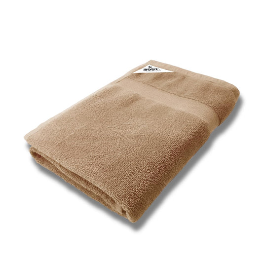 Pure Cotton Terry Bath Towel (29" x 59", Beige)