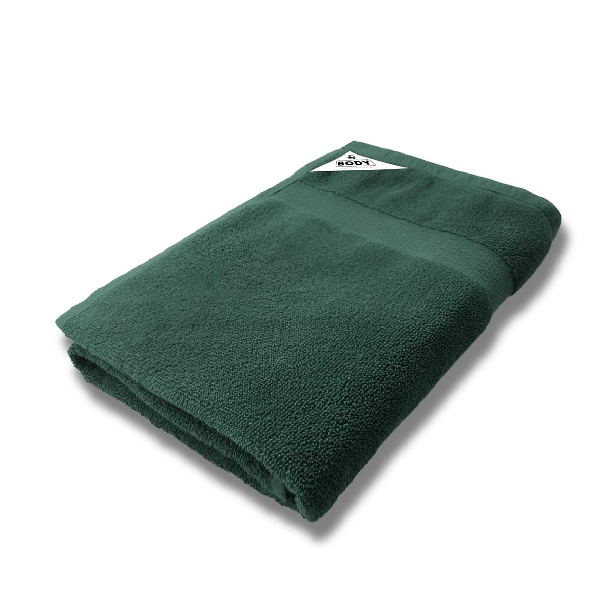 Pure Cotton Terry Bath Towel (29" x 59", Dark Green)