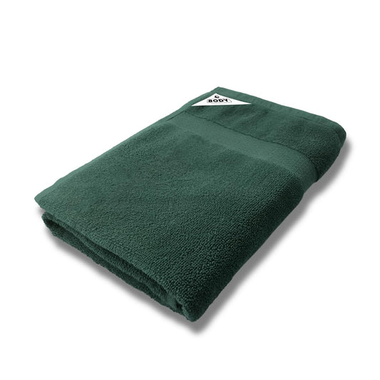 Pure Cotton Terry Bath Towel (29" x 59", Dark Green)