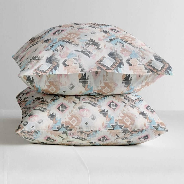 Multicolor Satin Glory pure cotton bedsheet folded view
