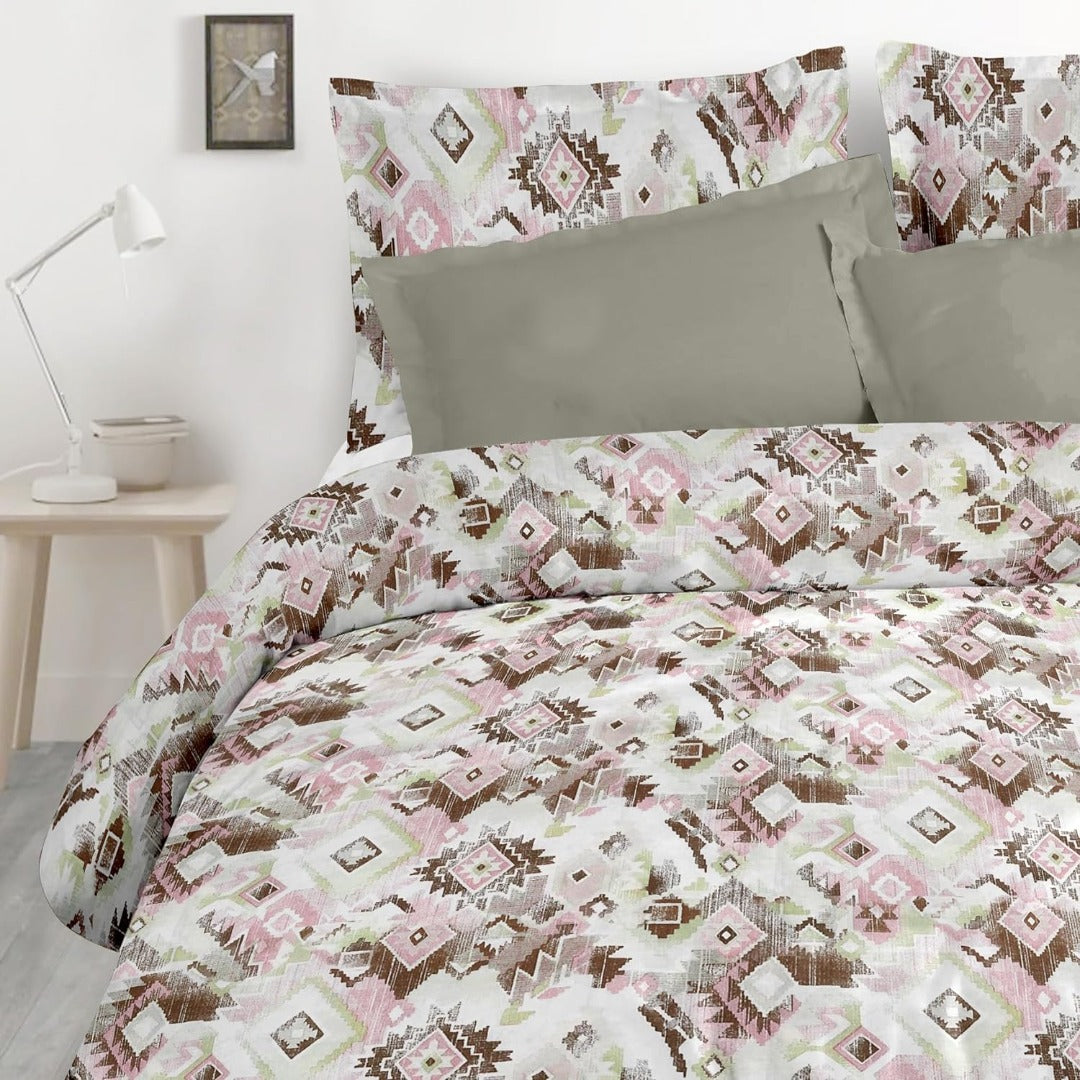 Satin Glory 200 TC Pure Cotton Double Bedsheet - Pink