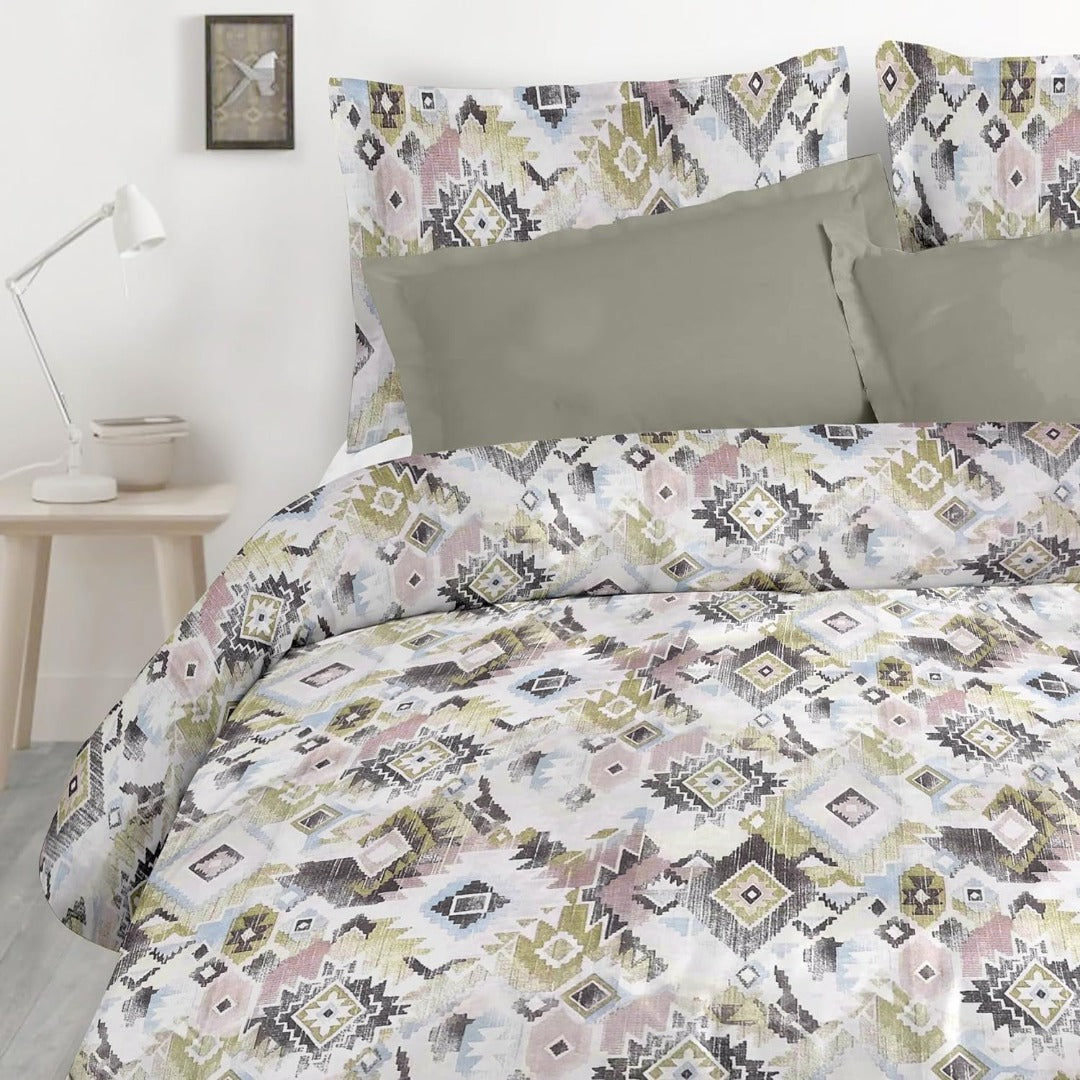 Satin Glory 200 TC Pure Cotton Double Bedsheet - Green