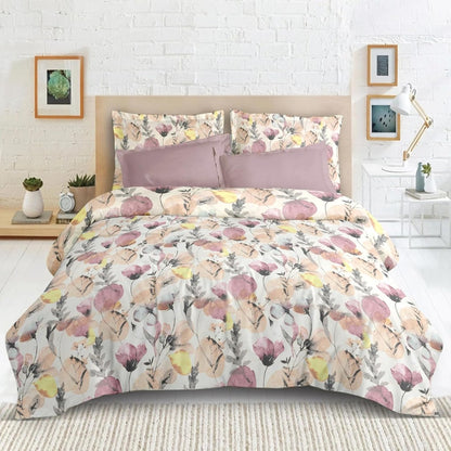 Satin Glory 200 TC Pure Cotton Double Bedsheet - Cream