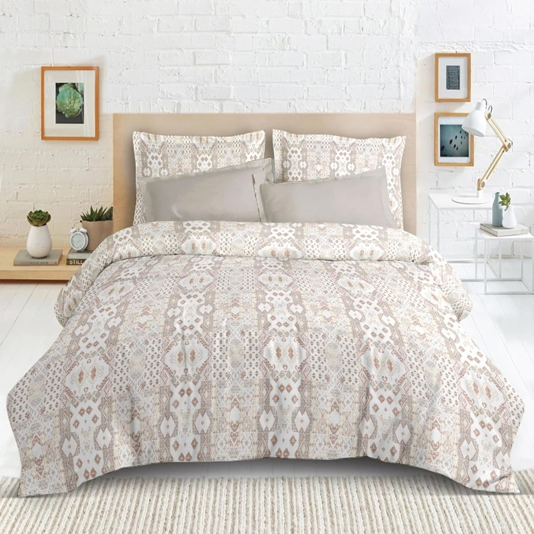 Satin Glory 200 TC pure cotton double bedsheet in red