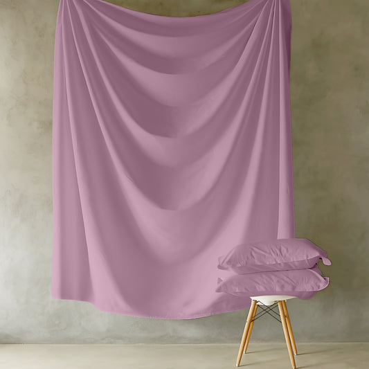 Customizable 250 TC Dyed Sateen Elegance Fitted Bedsheet - Cameo Rose