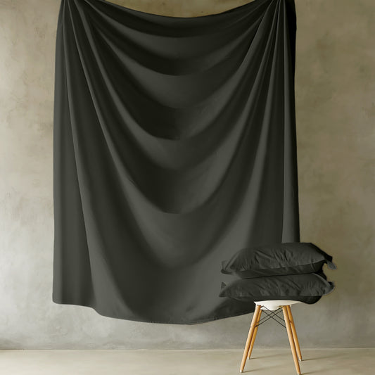 Customizable 250 TC Dyed Sateen Elegance Fitted Bedsheet - Dark Green