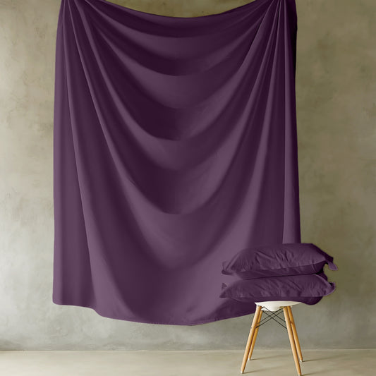 Customizable 250 TC Dyed Sateen Elegance Fitted Bedsheet - Lavender
