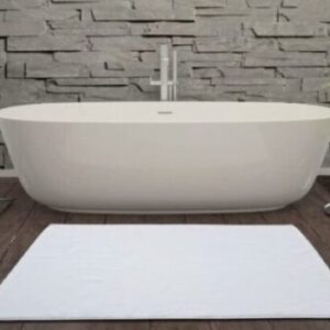 Pure Cotton Bath Mat White