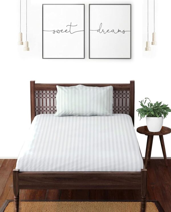 single size bedsheet white color