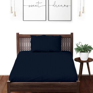 single size bedsheet navy blue color