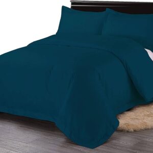 solid cotton bedsheet cyan blue