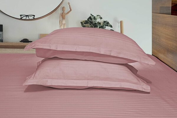 satin stripe cotton pillow covers light sandstone
