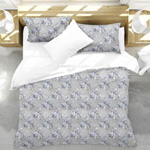 pure cotton printed king size bedsheet silver