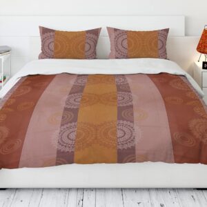 pure cotton double bed sheet multicolor stripes