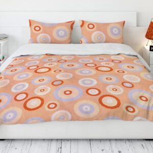 pure cotton double bed sheet multicolor concentrics