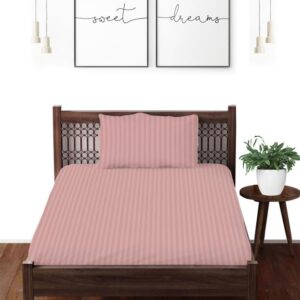 single-size bedsheet light sandstone color